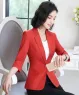 Áo khoác vest công sở nút vải tay lỡ màu Đỏ