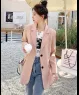 Áo khoác vest Blazer 2 nút cao cấp màu Hồng