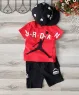 Bộ đồ thun bé trai họa tiết Jordan màu Đỏ