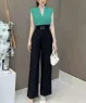 Jumpsuit cổ v đắp chéo sát nách màu Xanh, đen